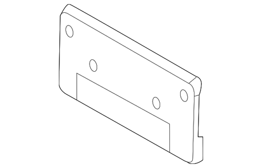 BMW X1 License Plate Bracket Without M Package - BM1068189