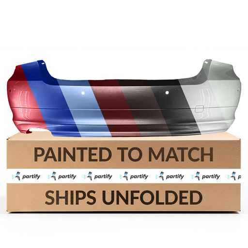 2009-2011 BMW 3-Series Sedan 328I Rear Bumper Without M-Package & With Sensor Holes - BM1100217-Partify-Painted-Replacement-Body-Parts