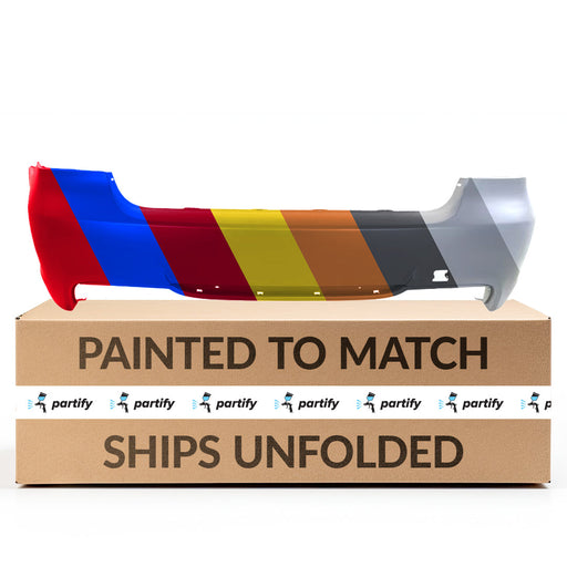 2006-2011 BMW 325i/328i/330i/335i CAPA Certified Rear Bumper E90 W/M Pkg W/O Park Distance Control 6 Cyl 3L Sedan - BM1100231-Partify-Painted-Replacement-Body-Parts