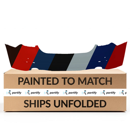 2011-2013 BMW 535i CAPA Certified Rear Bumper F10 W/O M Pkg W/Park Distance Control Sedan - BM1100236-Partify-Painted-Replacement-Body-Parts