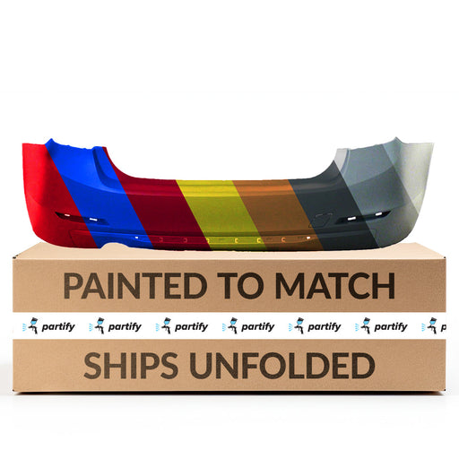2012-2015 BMW 320i CAPA Certified Rear Bumper F30 W/O Park Distance Control Modern, Luxury, Sport Pkg Sedan - BM1100239-Partify-Painted-Replacement-Body-Parts