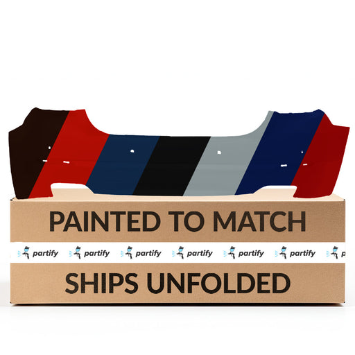 2011-2013 BMW 550i Rear Bumper F10 W/O M Pkg W/Park Distance Control Sedan - BM1100246-Partify-Painted-Replacement-Body-Parts