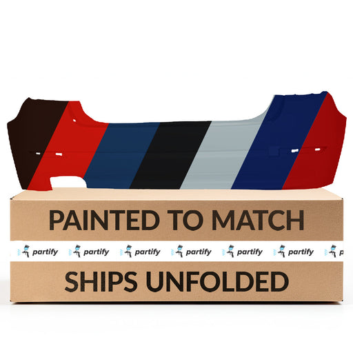 2011-2013 BMW 528i CAPA Certified Rear Bumper F10 W/O M Pkg W/O Park Distance Control Sedan - BM1100247-Partify-Painted-Replacement-Body-Parts