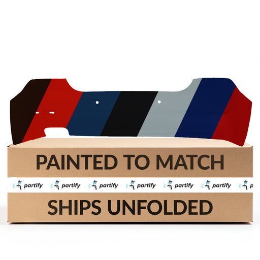 2011-2013 BMW 528i Rear Bumper F10 W/O M Pkg W/Park Distance Control Sedan - BM1100248-Partify-Painted-Replacement-Body-Parts