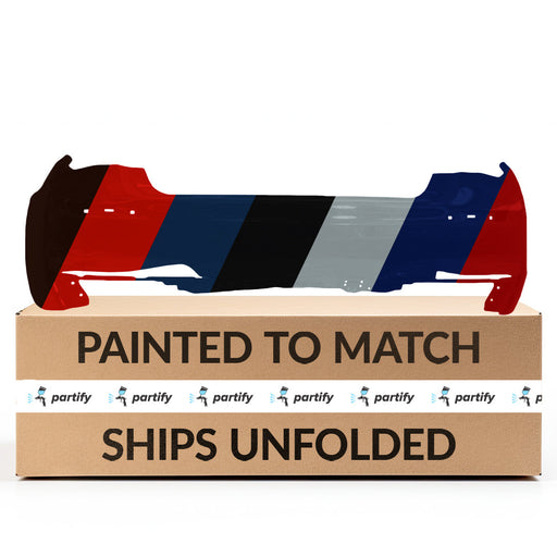 2011-2015 BMW 750Li/ActiveHybrid 7 ActiveHybrid CAPA Certified Rear Bumper F02/F04 W/M Pkg W/O Park Distance Control - BM1100263-Partify-Painted-Replacement-Body-Parts