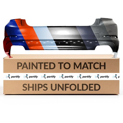 2017-2020 BMW 5 Series Rear Bumper Without Sensor Holes/ M-Package - BM1100381-Partify-Painted-Replacement-Body-Parts