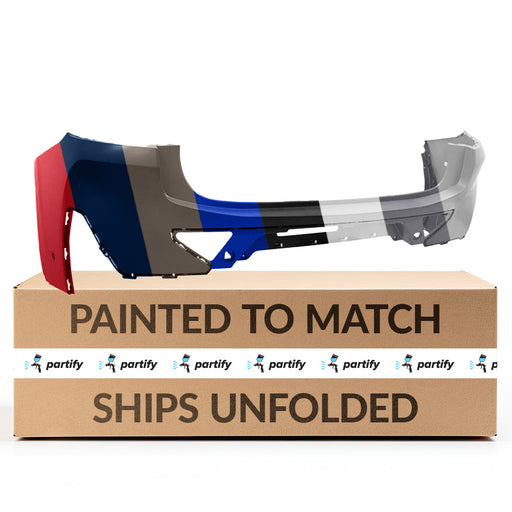 2022-2023 BMW X4 CAPA Certified Rear Bumper G02 W/M Sport Pkg W/Parking Assist - BM1100471-Partify-Painted-Replacement-Body-Parts