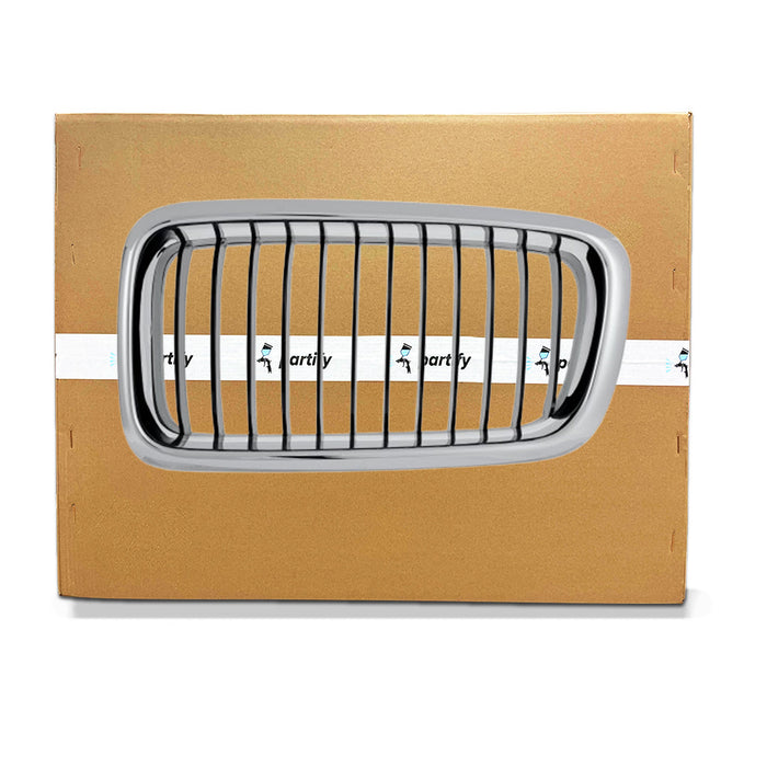 1999-2001 BMW 750iL CAPA Certified Grille Hood Mounted Left Side Assembly - BM1200130-Partify-Painted-Replacement-Body-Parts