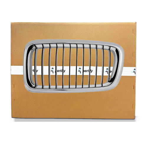 1999-2001 BMW 750iL CAPA Certified Grille Hood Mounted Left Side Assembly - BM1200130-Partify-Painted-Replacement-Body-Parts