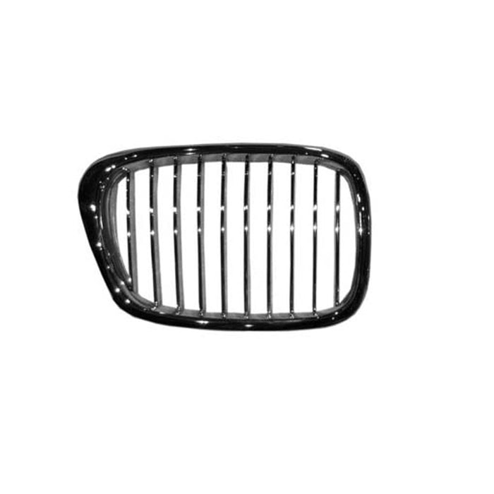 2004-2005 BMW 525i/530i/545i Grille Right Side All Chrome Assembly - BM1200143-Partify-Painted-Replacement-Body-Parts