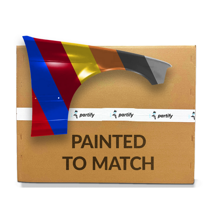 1992-1996 BMW 318i/325i/328i Front Passenger Side Fender W/O Fender Mount Signal Repeater Lamp 4 Door Sedan - BM1241108-Partify-Painted-Replacement-Body-Parts