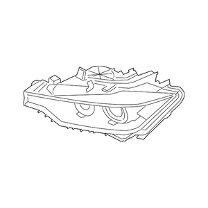 Driver Side Headlight Lens Housing image