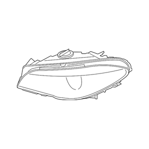 Passenger Side Headlight Lens Housing image