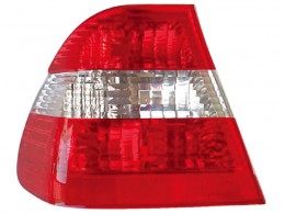 2002-2004 BMW 325i/330i Driver Side Tail Light Assembly E46 Body Mounted W/Red & Clear Lenses 4 Door Sedan - BM2800111-Partify-Painted-Replacement-Body-Parts