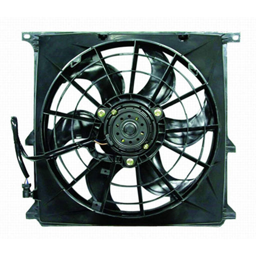 1996-1999 BMW 318i A/C Condenser Fan Assembly Includes Motor/Blade/Shroud 1.9L L4 - BM3113101-Partify-Painted-Replacement-Body-Parts