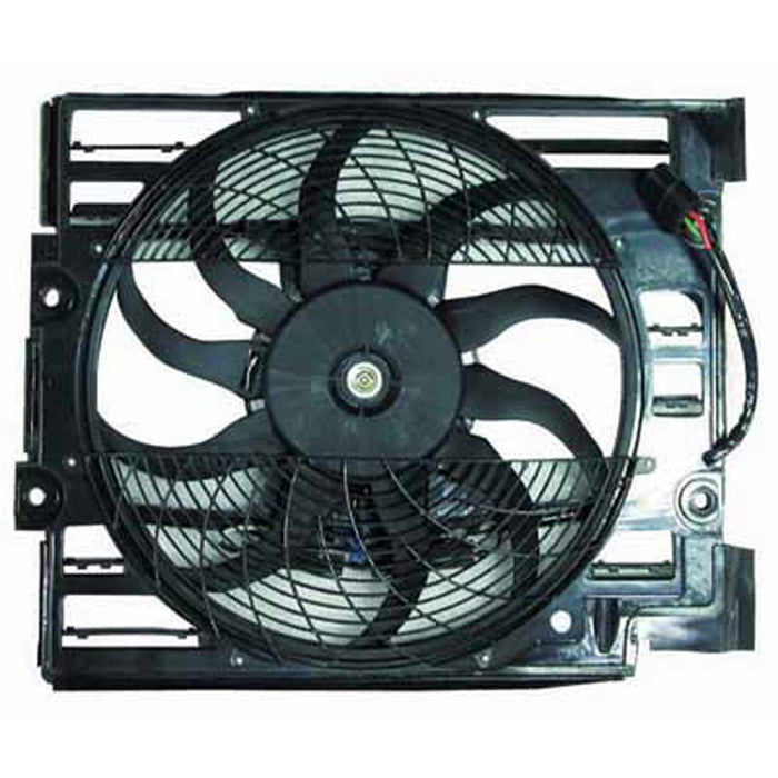 1997-1998 BMW 540i A/C Condenser Fan Assembly Fan/Grille Assembly - BM3113110-Partify-Painted-Replacement-Body-Parts