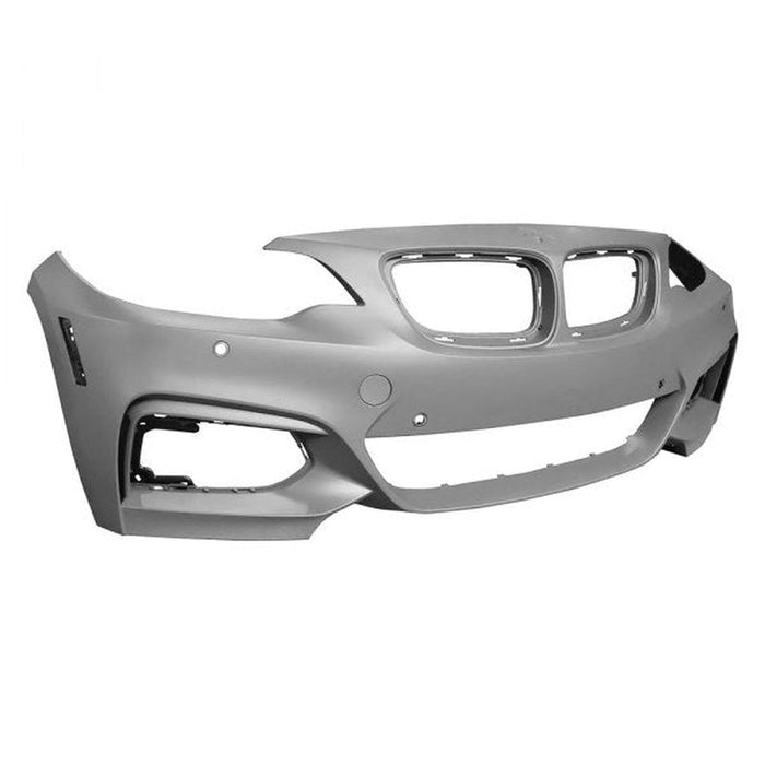 2014-2021 BMW 2-Series 228i/230i/M235i/M240i Front Bumper With M-Package & With Sensor Holes & With PDC Holes & Without Head Light Washer Holes - BM1000411-Partify-Painted-Replacement-Body-Parts