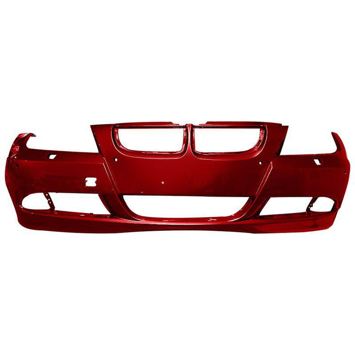 2006-2008 BMW 3-Series Sedan Front Bumper With Sensor Holes & With Headlight Washer Holes - BM1000177-Partify-Painted-Replacement-Body-Parts