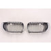 2002-2005 BMW 3 Series Sedan Grille Driver Side Chrome Black - BM1200128-Partify-Painted-Replacement-Body-Parts