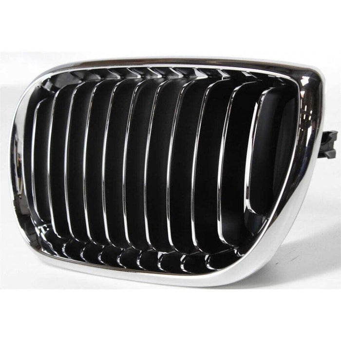 2002-2005 BMW 3 Series Sedan Grille Driver Side Chrome Black - BM1200128-Partify-Painted-Replacement-Body-Parts