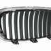 2012-2016 BMW 3 Series Sedan Grille Driver Side Chrome Black Std Model - BM1200232-Partify-Painted-Replacement-Body-Parts