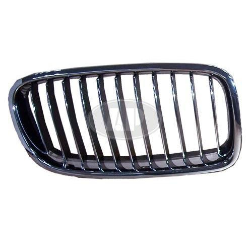 2012-2016 BMW 3 Series Sedan Grille Passenger Side Chrome Black Std Model - BM1200231-Partify-Painted-Replacement-Body-Parts