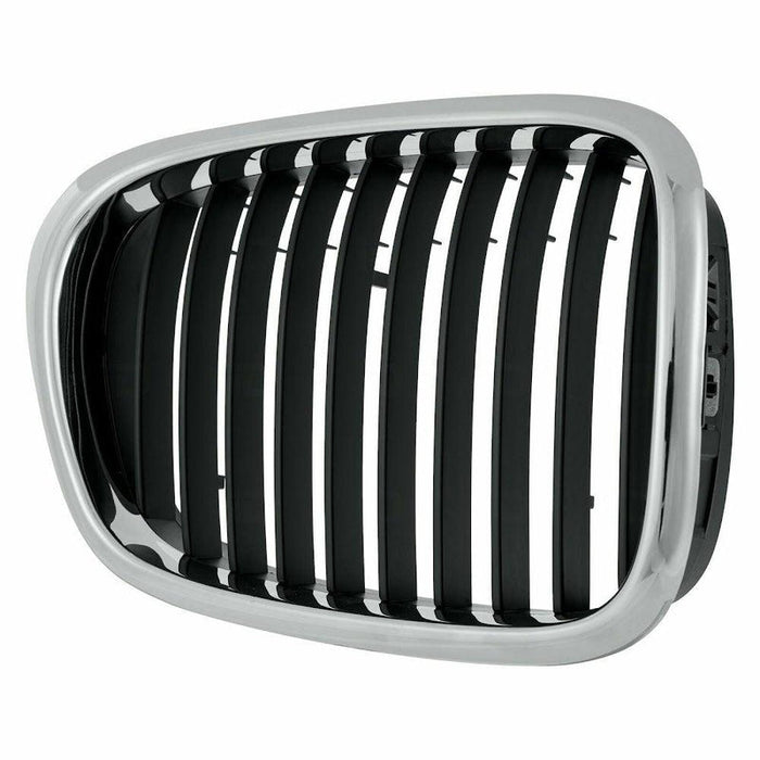 1997-2003 BMW 5 Series Grille Passenger Side Chrome Black 525I/530I - BM1200139-Partify-Painted-Replacement-Body-Parts