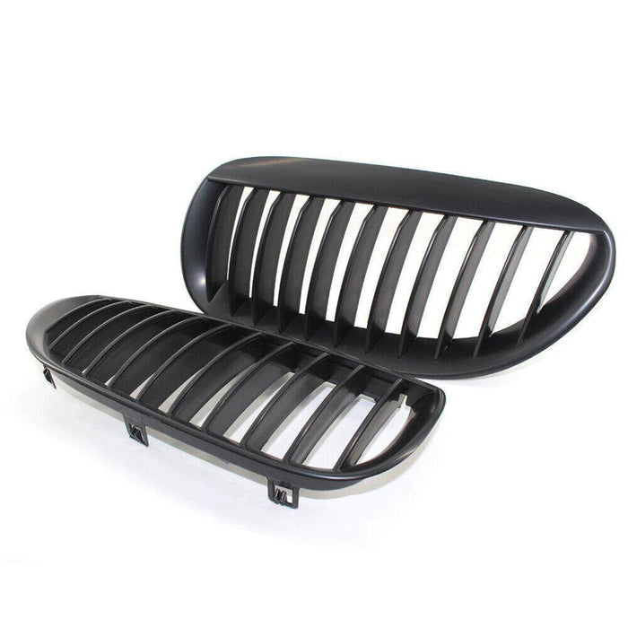 2004-2010 BMW 6 Series Grille Driver Side Chrome Black - BM1200206-Partify-Painted-Replacement-Body-Parts