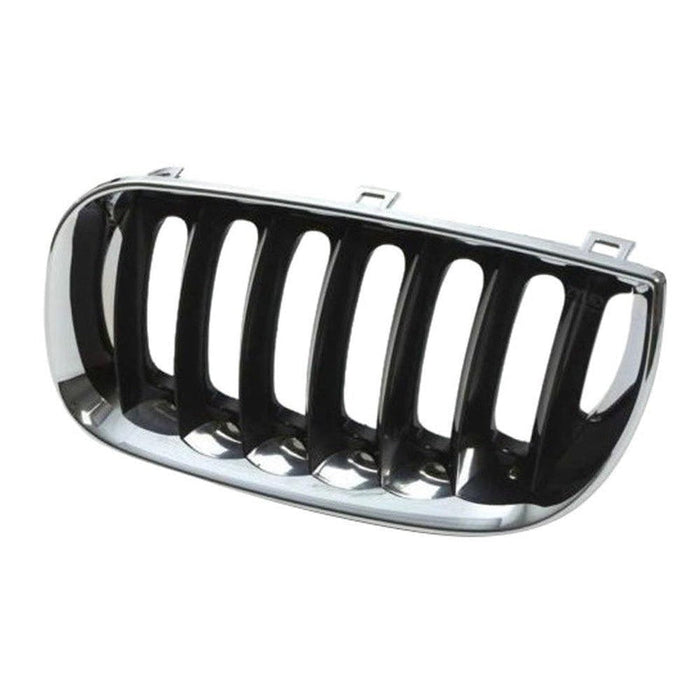 2004-2006 BMW X3 Grille Driver Side Chrome Black - BM1200170-Partify-Painted-Replacement-Body-Parts