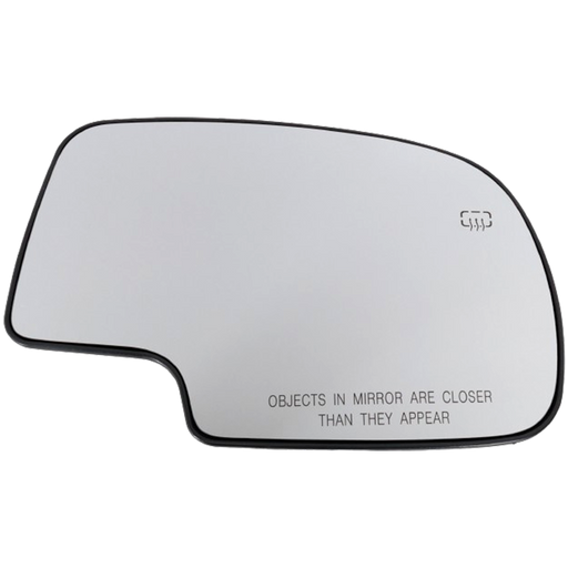 1999-2007 Cadillac Escalade/Chevrolet Avalanche 1500/Avalanche 2500/Silverado 1500/Silverado 1500 Classic/Tahoe/GMC Sierra 1500/Sierra 1500 Classic/Yukon Passenger Side Door Mirror Glass Heated W/O Signal Lamps W/O Light Sensitive - GM1325103-Partify-Painted-Replacement-Body-Parts