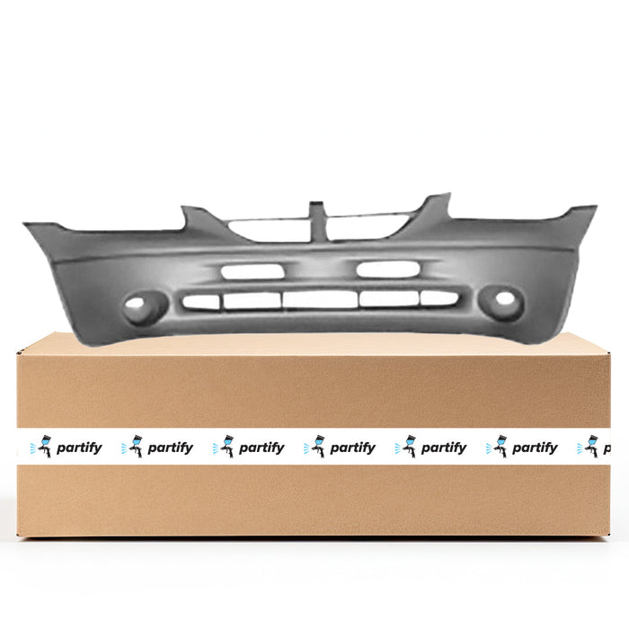 1999-2000 Dodge Caravan CAPA Certified Front Bumper W/O Fog Lamps Le Textured Finish Gray Bottom - CH1000267-Partify-Painted-Replacement-Body-Parts