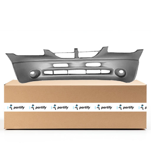 1999-2000 Dodge Caravan CAPA Certified Front Bumper W/O Fog Lamps Le Textured Finish Gray Bottom - CH1000267-Partify-Painted-Replacement-Body-Parts