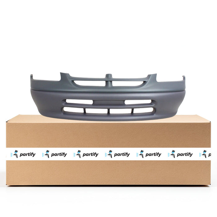 1999-2000 Dodge Caravan CAPA Certified Front Bumper W/O Fog Lamps Le Textured Finish Green Bottom - CH1000268-Partify-Painted-Replacement-Body-Parts