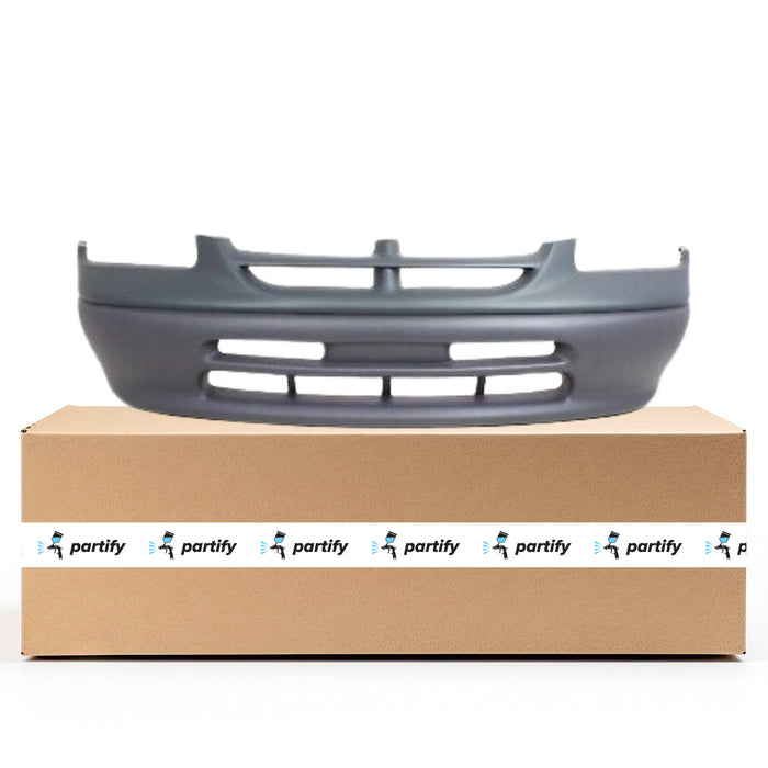 1996-1998 Dodge Caravan Base/SE CAPA Certified Front Bumper W/O Fog Lamps Textured Finish Teal Bottom - CH1000302-Partify-Painted-Replacement-Body-Parts