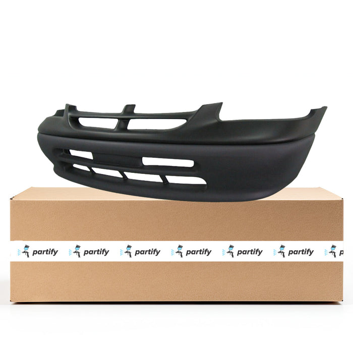 1996-1998 Dodge Caravan CAPA Certified Front Bumper W/O Fog Lamps Textured Finish Dark Gray Bottom - CH1000816-Partify-Painted-Replacement-Body-Parts