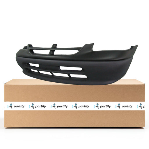 1996-1998 Dodge Caravan CAPA Certified Front Bumper W/O Fog Lamps Textured Finish Dark Gray Bottom - CH1000816-Partify-Painted-Replacement-Body-Parts