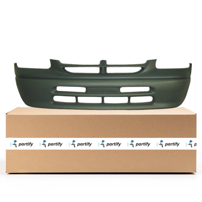 1996-1998 Dodge Caravan CAPA Certified Front Bumper W/O Fog Lamps Textured Finish Green Bottom - CH1000818-Partify-Painted-Replacement-Body-Parts