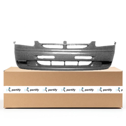 1996-2000 Dodge Caravan CAPA Certified Front Bumper W/O Fog Lamps Textured Finish Cool Gray Bottom - CH1000821-Partify-Painted-Replacement-Body-Parts