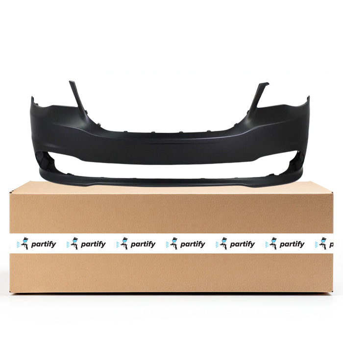 1996-1998 Dodge Caravan CAPA Certified Front Bumper W/O Fog Lamps Textured Finish W/Gray-Green Bottom W/Unprimedd Top - CH1000824-Partify-Painted-Replacement-Body-Parts