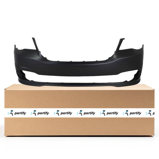 1996-1998 Dodge Caravan CAPA Certified Front Bumper W/O Fog Lamps Textured Finish W/Gray-Green Bottom W/Unprimedd Top - CH1000824-Partify-Painted-Replacement-Body-Parts