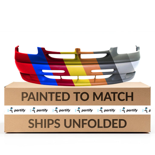 1999-2000 Dodge Caravan CAPA Certified Front Bumper W/O Fog Lamps Textured Finish W/Gray-Green Bottom W/Unprimedd Top - CH1000853-Partify-Painted-Replacement-Body-Parts