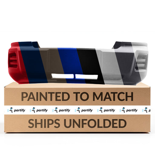 2008-2009 Dodge Dakota Pickup Front Bumper Without Flare Holes, Fog-Light Holes & Without Tow Hook Holes - CH1000975-Partify-Painted-Replacement-Body-Parts