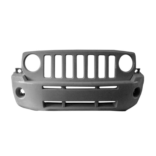2007-2011 Jeep Patriot Front Bumper W/O Chrome W/O Tow Hooks W/Diesel Air Hole Eu/Au - CH1000989-Partify-Painted-Replacement-Body-Parts