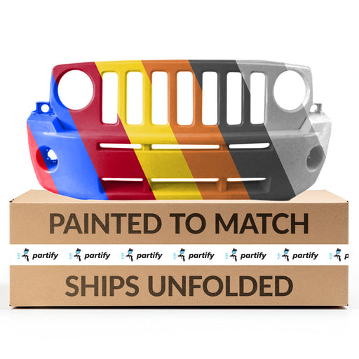 2007-2011 Jeep Patriot CAPA Certified Front Bumper W/O Chrome W/O Tow Hooks W/Diesel Air Hole Eu/Au - CH1000989-Partify-Painted-Replacement-Body-Parts