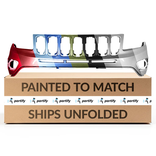 2011-2017 Jeep Compass OEM Front Bumper - 68109861AD-Partify-Painted-Replacement-Body-Parts