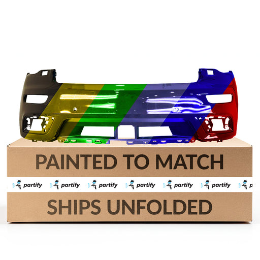 2017-2022 Jeep Grand Cherokee Summit Front Upper Bumper With Headlight Washer Holes & With Sensor Holes - CH1014126-Partify-Painted-Replacement-Body-Parts