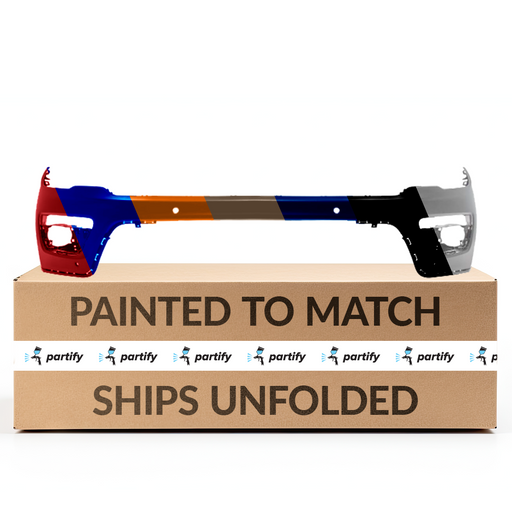 2017-2021 Jeep Compass MP Front Upper Bumper With Sensor Holes - CH1014138-Partify-Painted-Replacement-Body-Parts