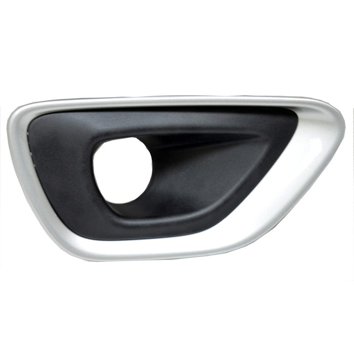 2014-2016 Jeep Grand Cherokee Laredo/Limited Front Passenger Side Bumper Insert Fog Lamp Bezel W/Fog Lamps Silver - CH1039195-Partify-Painted-Replacement-Body-Parts