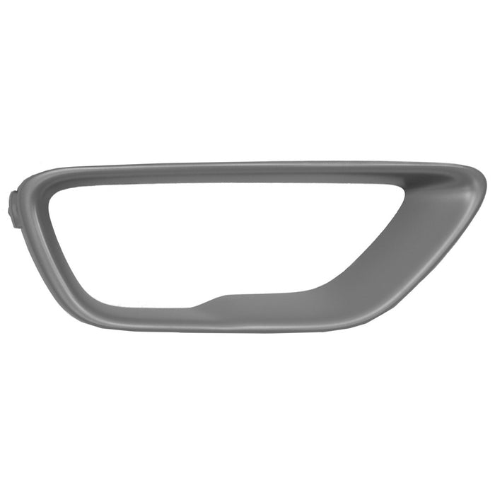 2014-2022 Jeep Grand Cherokee/Cherokee WK Laredo/Laredo E/Laredo X/Limited/Overland/Summit/Laredo/Limited Front Passenger Side Bumper Insert Fog Lamp Opening Trim Ring - CH1039199-Partify-Painted-Replacement-Body-Parts