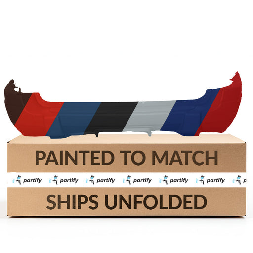 1999 Jeep Grand Cherokee Laredo CAPA Certified Rear Bumper W/Hitch Bezel Gray - CH1100194-Partify-Painted-Replacement-Body-Parts